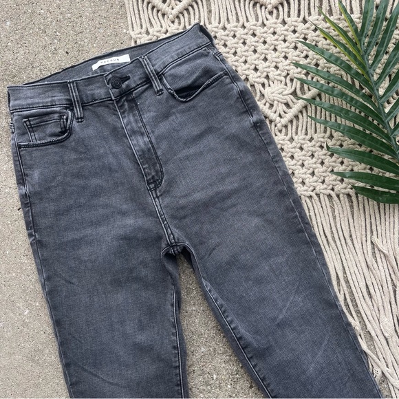 Pacsun Grey Distressed Jeans Size 26 - Super High Rise Jegging - Picture 3 of 6